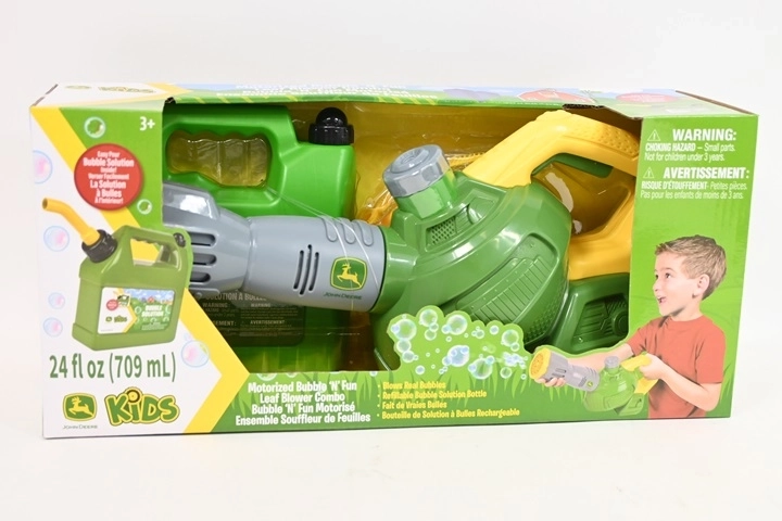 TOMY John Deere kinderbladblazer met bellenblaasfunctie