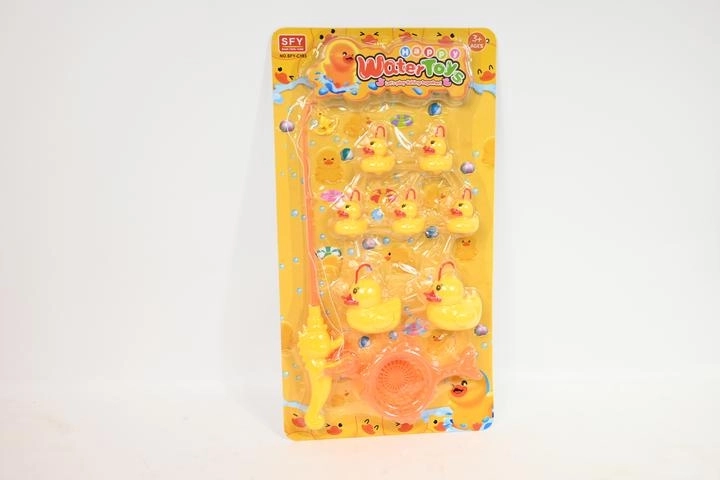 Vishengel met eendjes