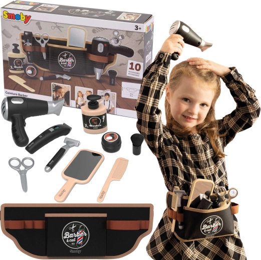 Smoby myBeauty Friseur-Gürtel für Kinder mit 10 Zubehörteilen