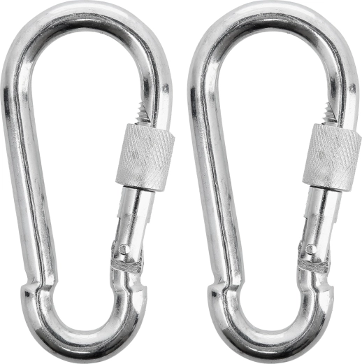 Stahlkarabiner mit Schraubsicherung NILS Camp