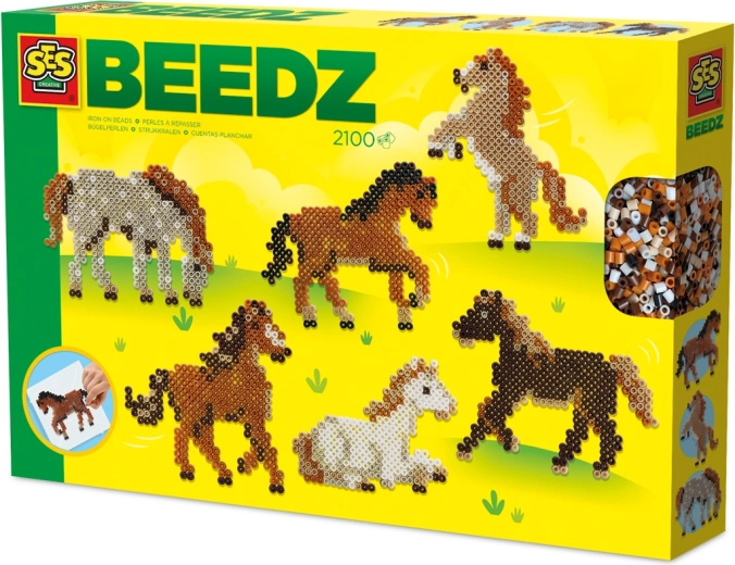 Strijkkralen – wilde paarden, creatieve set voor kinderen