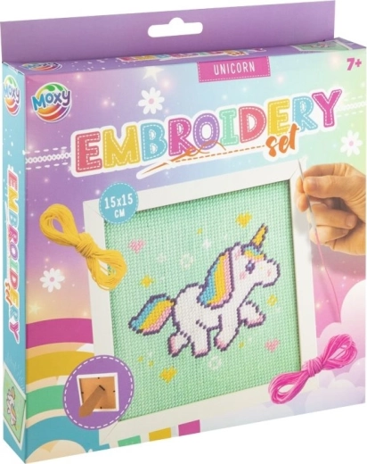 MOXY cross-stitch embroidery kit – unicorn