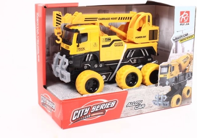 Grue pour enfants sur camion 6 roues avec effets lumineux et sonores 19 cm