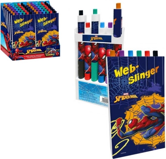 Set of 6 Colored Pens SPIDERMAN