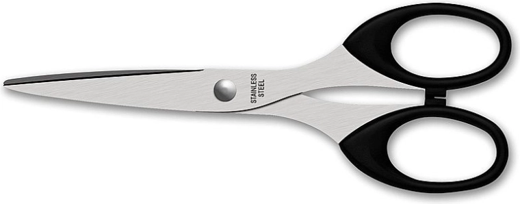 Office scissors 16.5 cm, black