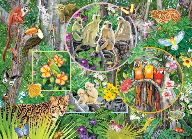 Family Puzzle Enchanted Rainforest 350 pieces COBBLE HILL