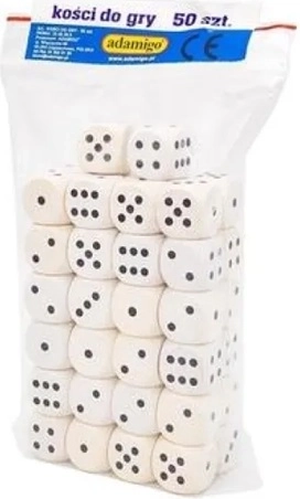 Lot de dés de jeu (50 pièces)