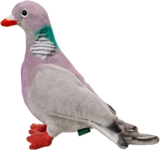 Maskot houtduif 20 cm manen