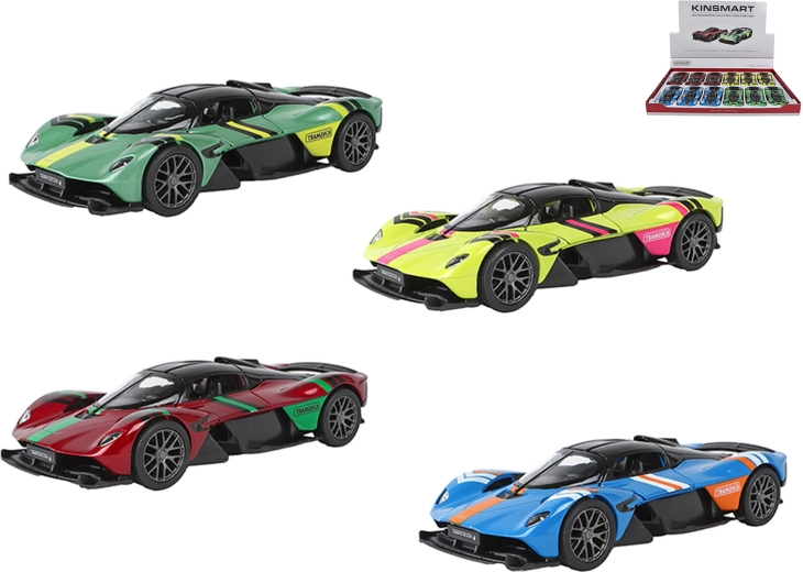 Kinsmart Aston Martin Valkyrie Livery Edition Metallmodell 1:36 mit Rückziehmotor