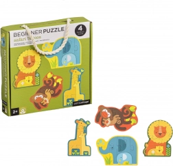 Petit Collage Premier Puzzle Bébés Safari