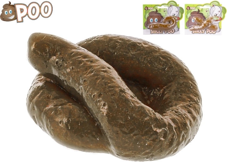 Plakkerige nep-drol 7–10 cm – realistisch grapjesspeeltje