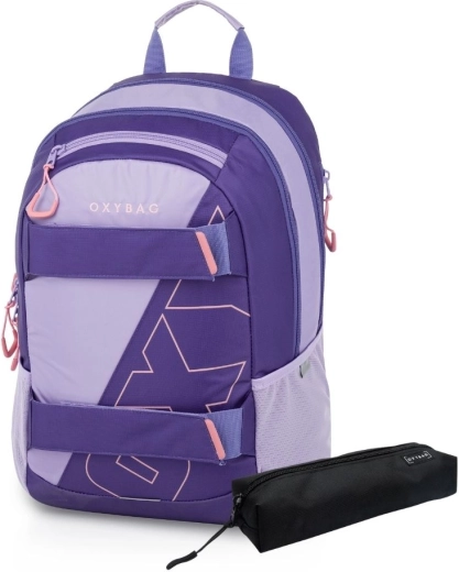 Studentenrugzak en etui Oxybag Sport Half violet