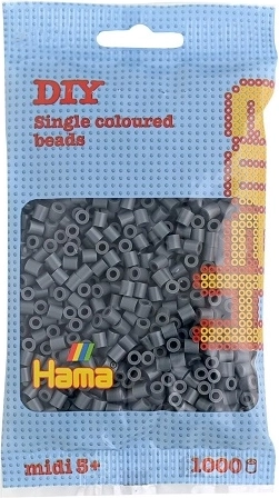Hama Midi iron-on beads 1000 pcs dark grey
