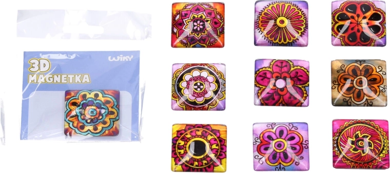 Glass Magnet Mandala 4 × 4 cm