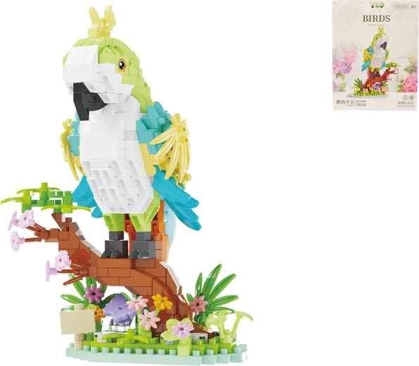 Bouwset papegaai – 485 stukjes