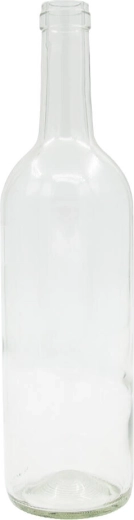 Glass wine bottle 750 ml white