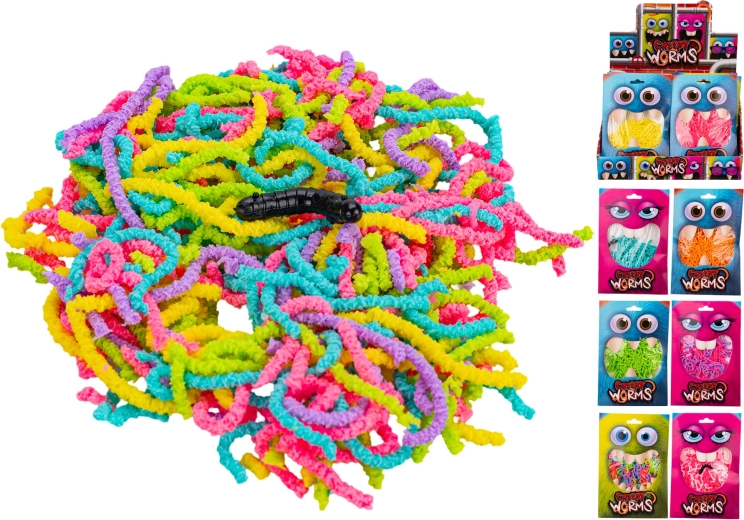 Spookachtige wormen – kleurrijk speelgoed voor kinderen