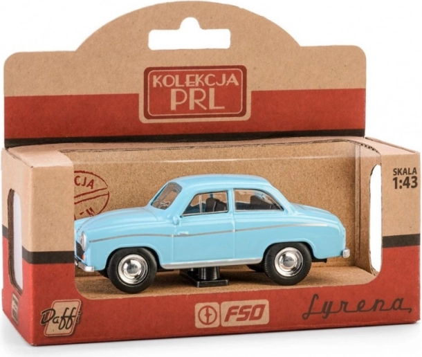 Rolling model PRL Syrena 104 – blue 1:43 die-cast