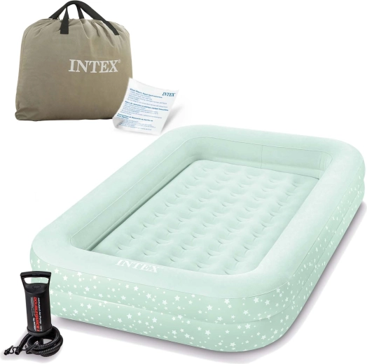 Opblaasbaar kinderreisbed INTEX 168 × 107 × 25 cm met pomp