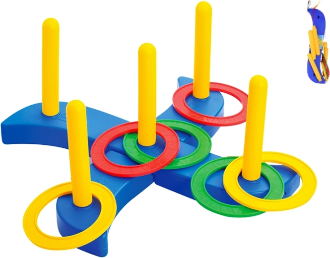 Anneaux à lancer – jeu pour enfants pour développer la coordination