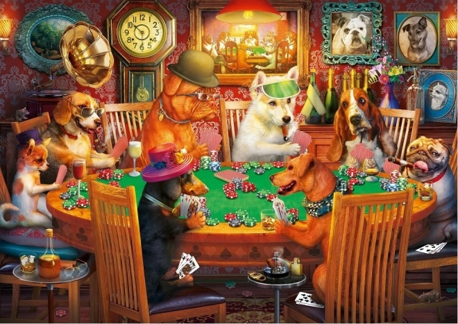 Dogs Playing Cards Puzzle 500 pieces