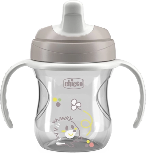Chicco training cup with handles, gray, 6m+