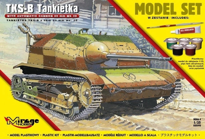 TKS-B polnische Tankette mit NKM-20-mm-Kanone wz. 38 Bausatz 1:35