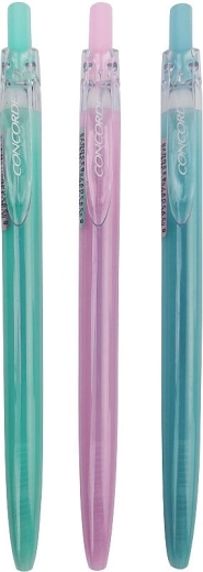 Concorde Crystal Ballpoint Pen, mix of pastel colors