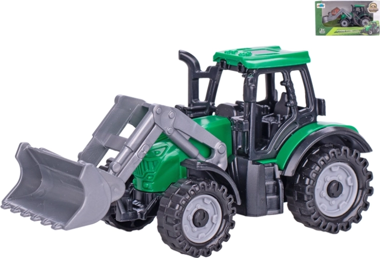 Tractorlader 11 cm met vrijloop – kinderspeelgoed
