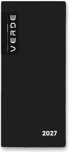 Agenda mensuel en couverture PVC 2027 noir