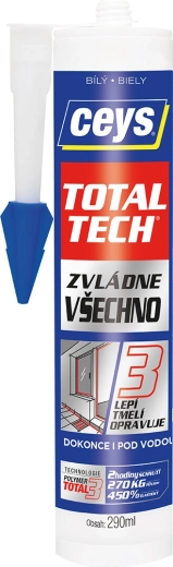 Universele lijm en kit 290 ml CEYS TOTAL TECH wit