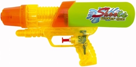 Plastic water pistol 24 cm, 2 colors