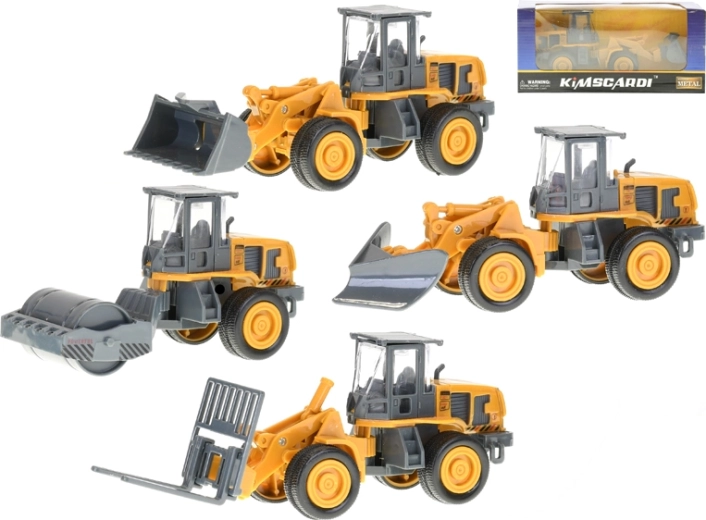 Véhicule de chantier en métal 12–15 cm à roue libre, 4 modèles