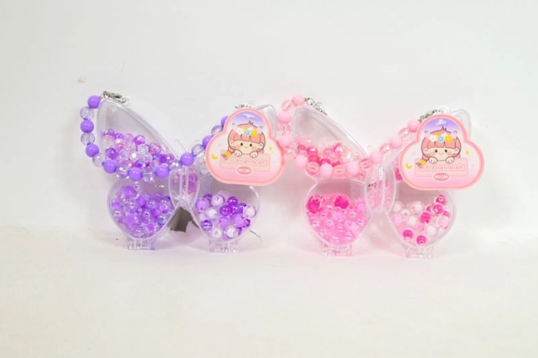 Two-tone butterfly beads – 18 pcs in a display