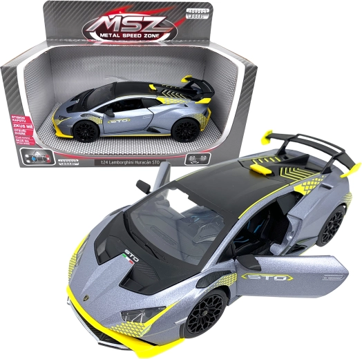 Modèle métallique 1:24 LAMBORGHINI Huracán STO gris argenté