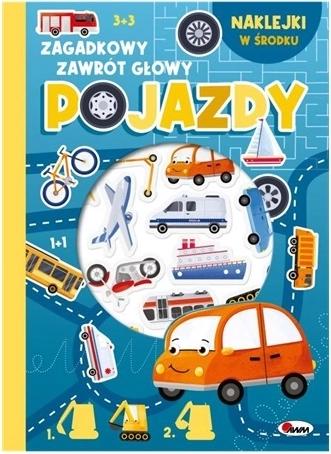 Mystery Tangled Lines – Vehicles (educational workbook with puzzles and raised stickers)