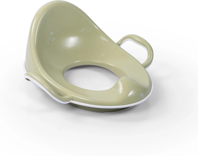 Antislip kinderzitje voor het toilet met hoge rugleuning, lichtgroen