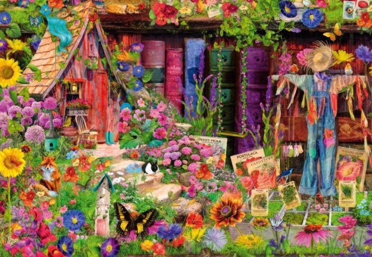 Puzzle Scarecrow’s Garden 1000 pieces BLUEBIRD