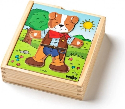 Wooden Dress-Up Dog Puzzle