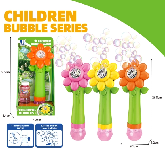 Bulle de savon tournesol avec effets lumineux 100 ml