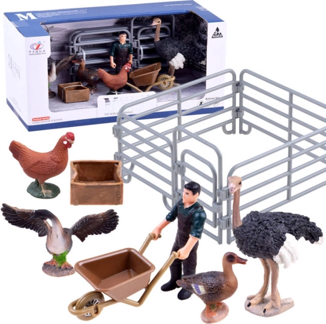 Farm set – figurines and pen with turkey – Collection