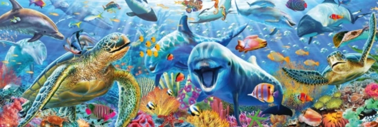 Panoramische puzzel Zeeleven 150 stukjes