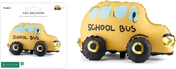 Staande folieballon Bus 66 × 36 cm (mix)