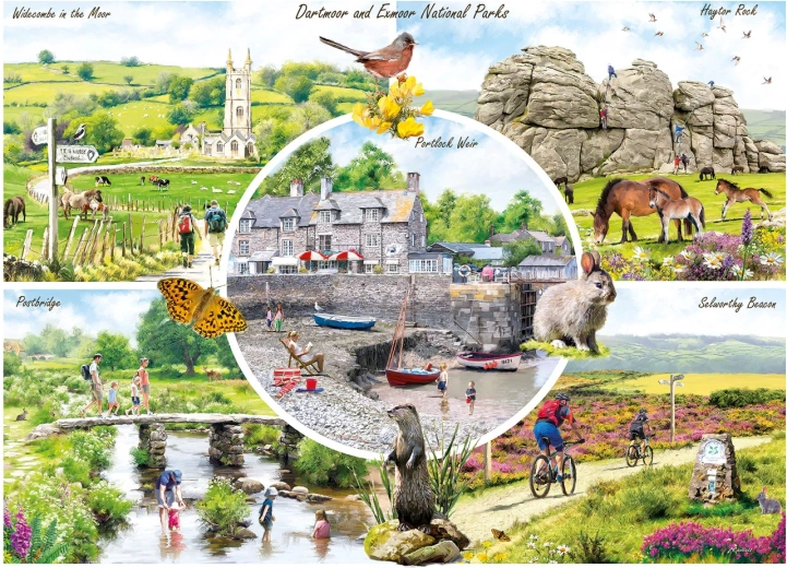 Puzzle GIBSONS Dartmoor & Exmoor 1000 pieces