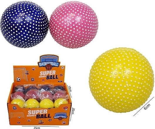 Balle dure à pois 6 cm