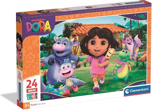 Clementoni Maxi SuperColor puzzle Dora 24 pieces