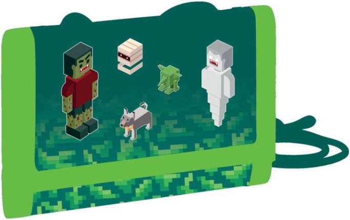 Portefeuille textile pour enfant PLAYWORLD avec cordon et fermeture Velcro