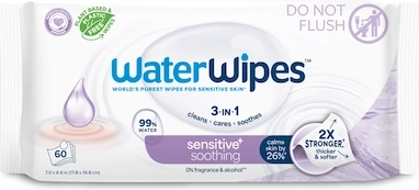 WaterWipes Soothing Clean 3-in-1 Moist Wipes 60 pcs