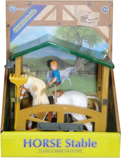 Doll with Pony in a Paddock