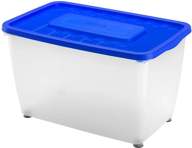 Boîte de rangement en plastique avec couvercle HEIDRUN Mania 46 l